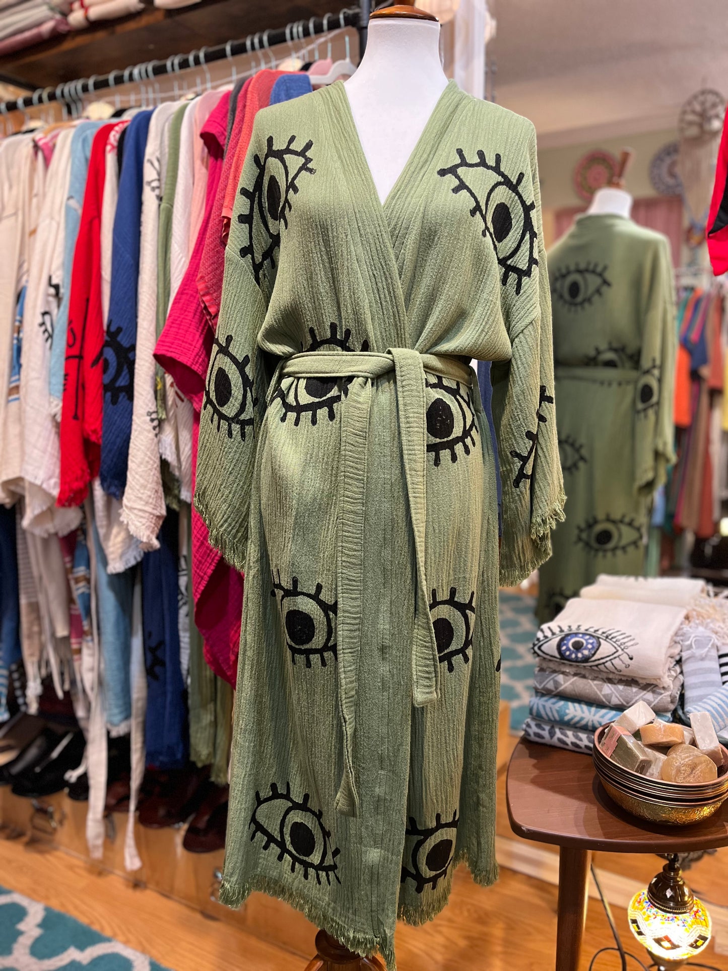 Green Evil Eye Robe