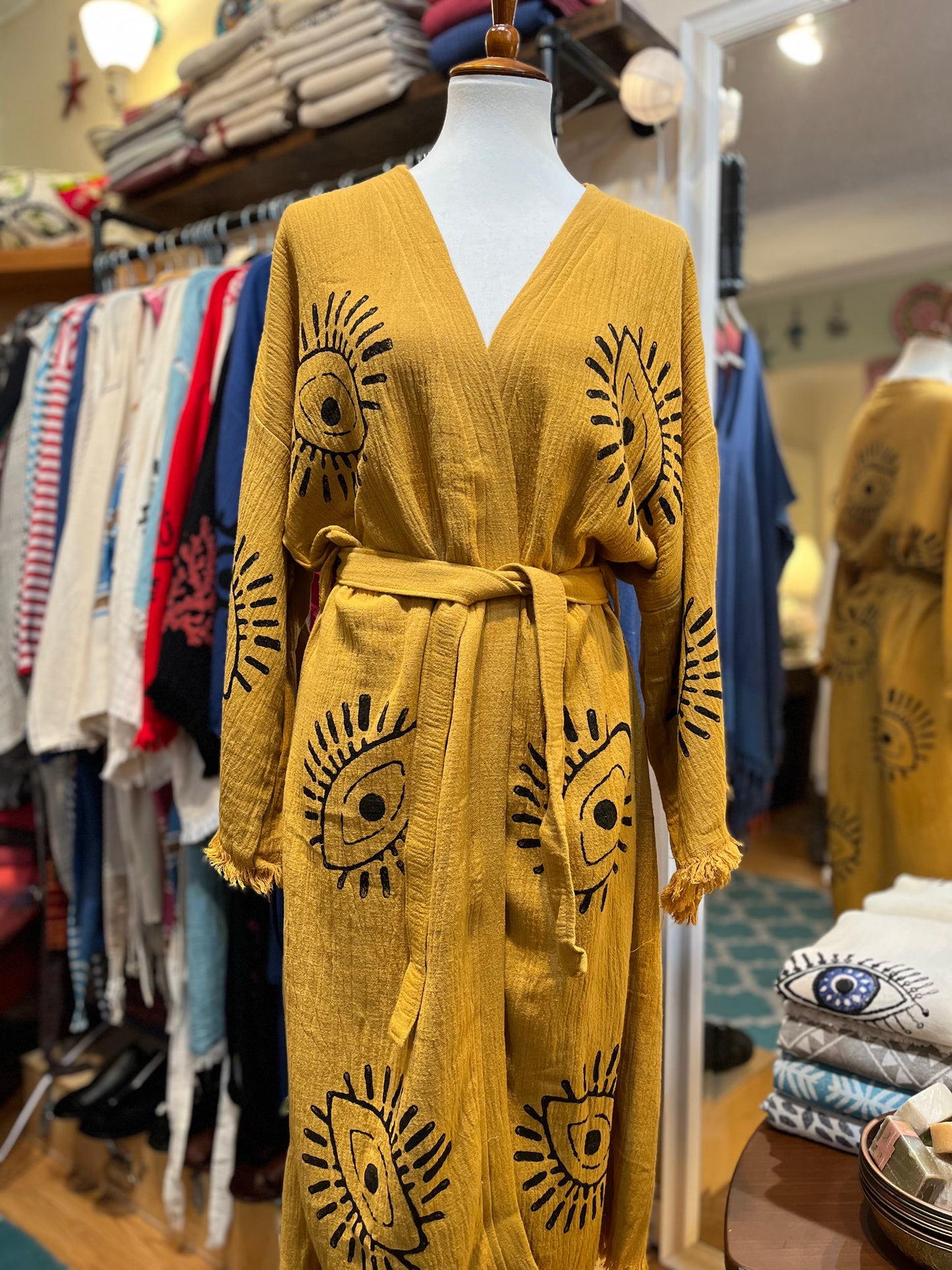 Yellow Evil Eye Robe