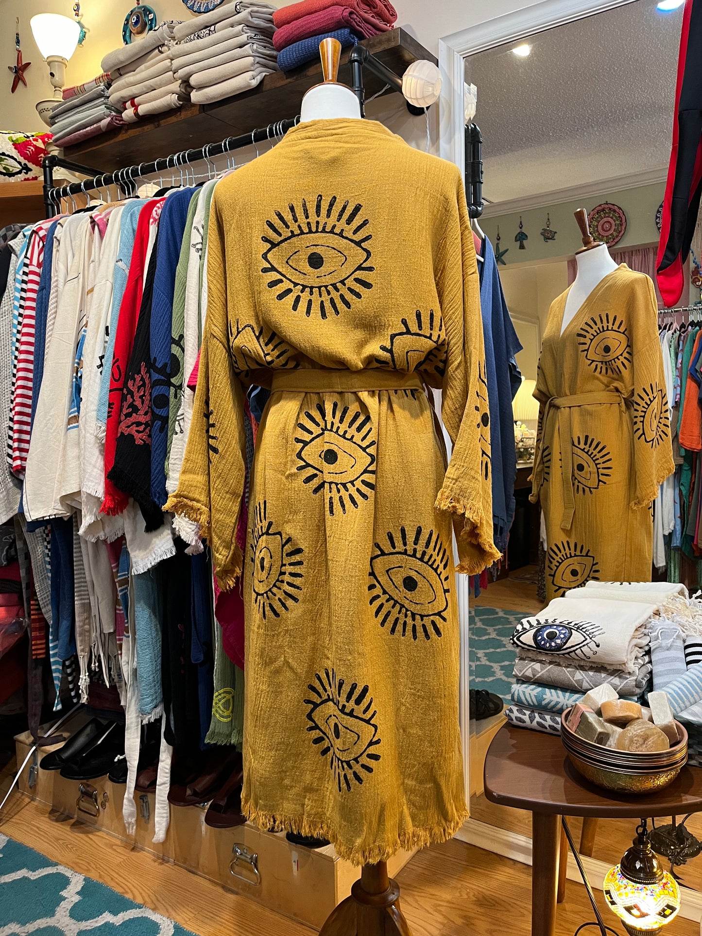 Yellow Evil Eye Robe