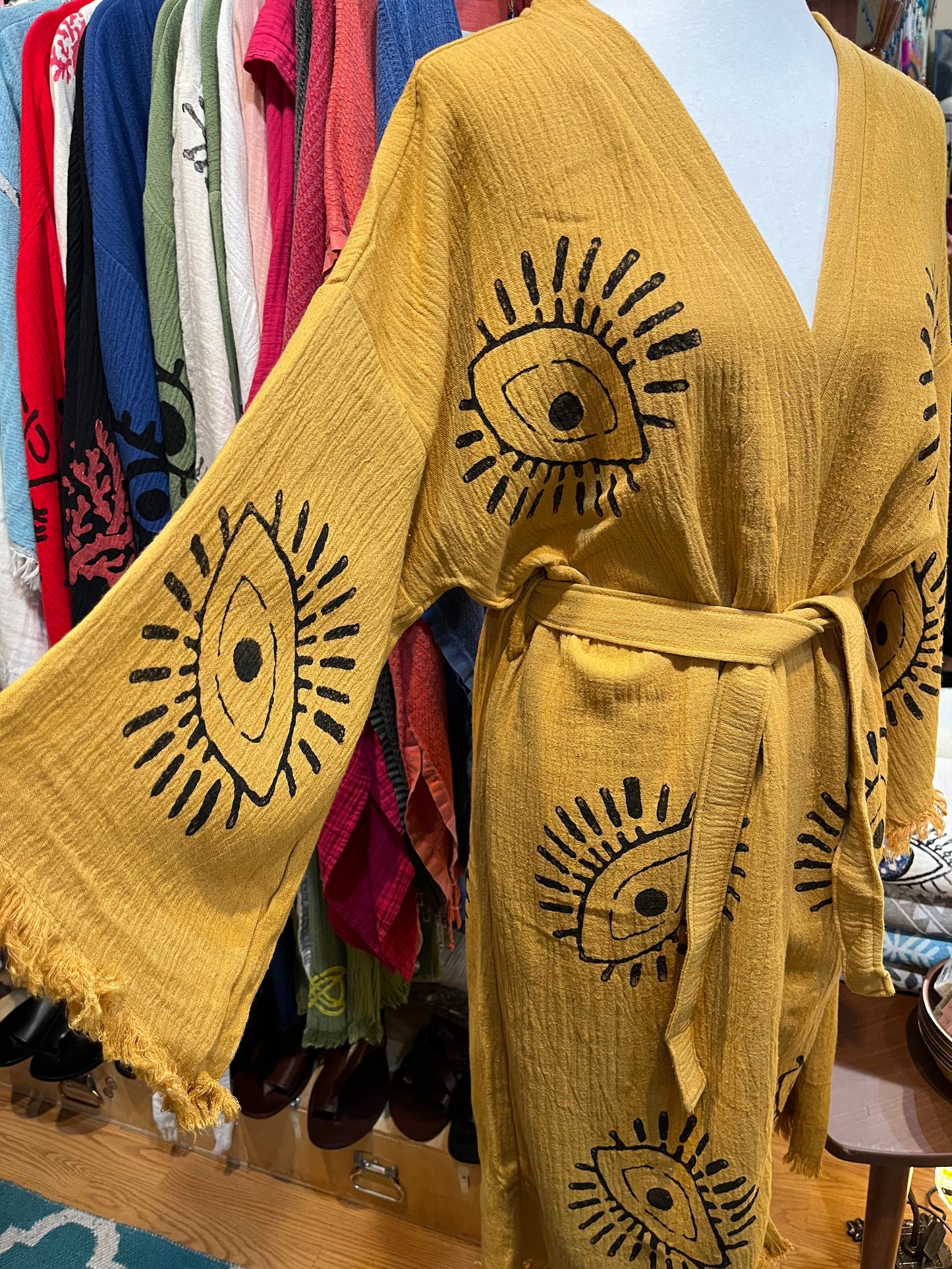 Yellow Evil Eye Robe