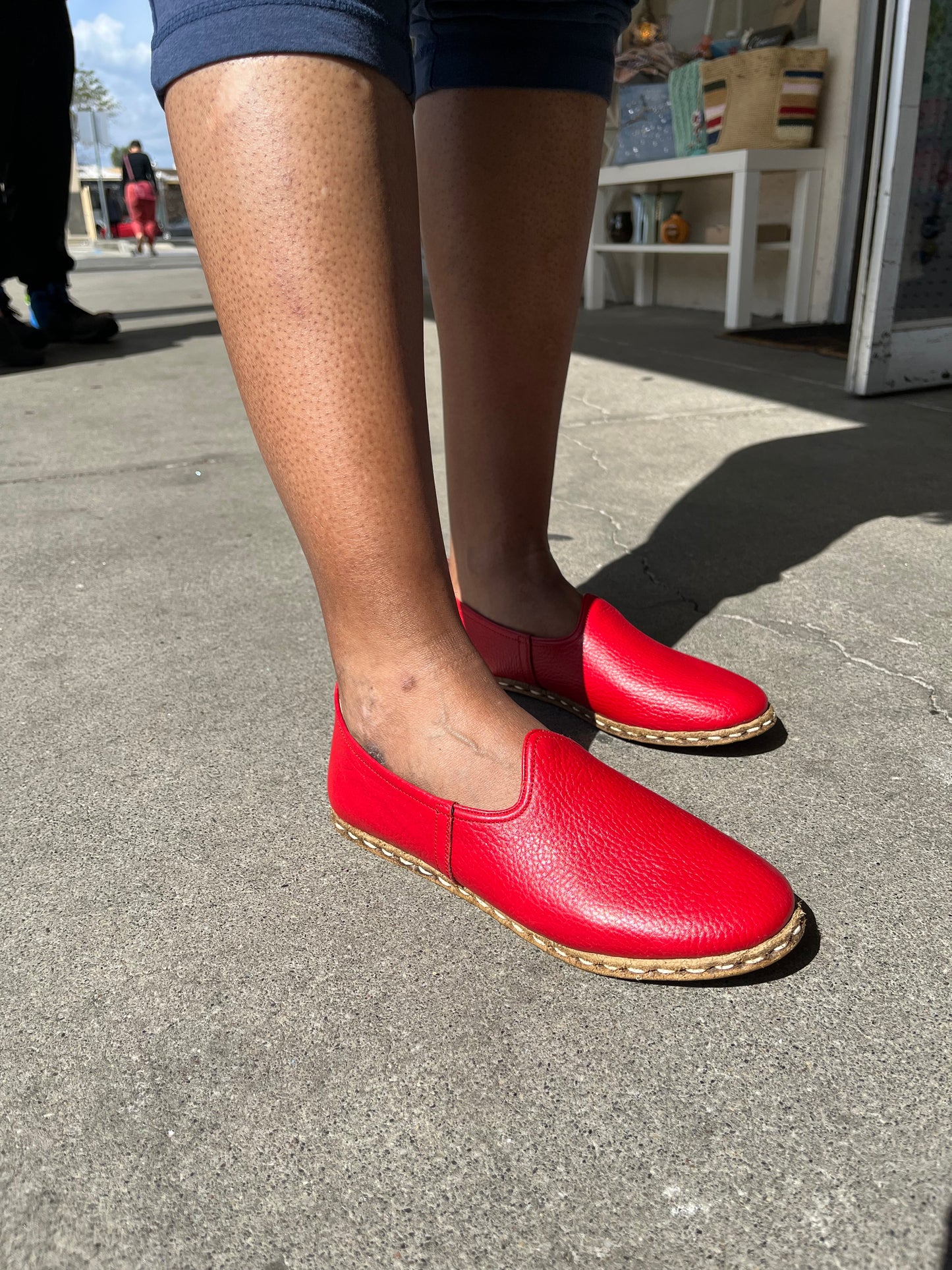 Yemeni Handmade Original Leather Shoes Red