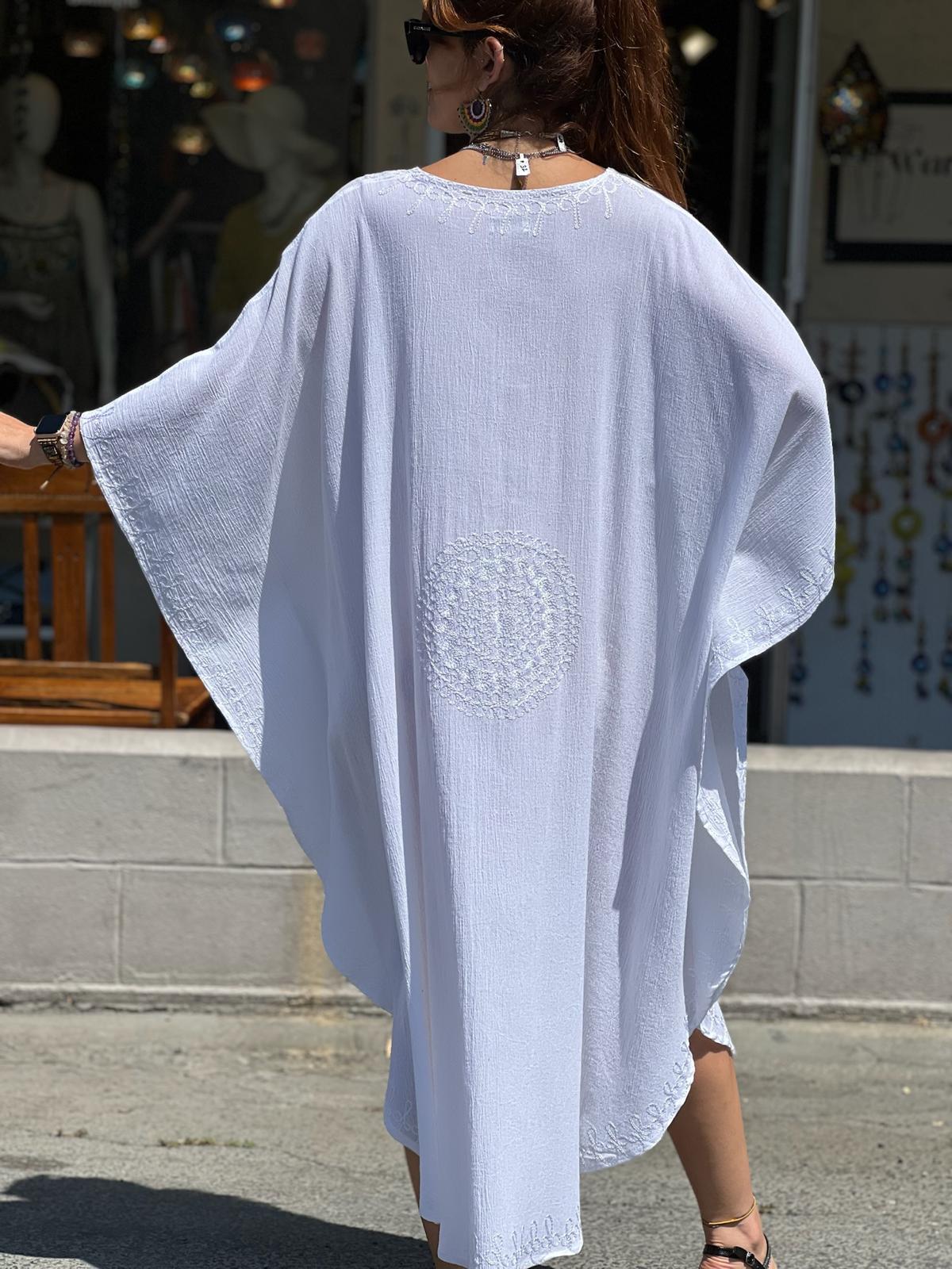 White Kaftan Dress
