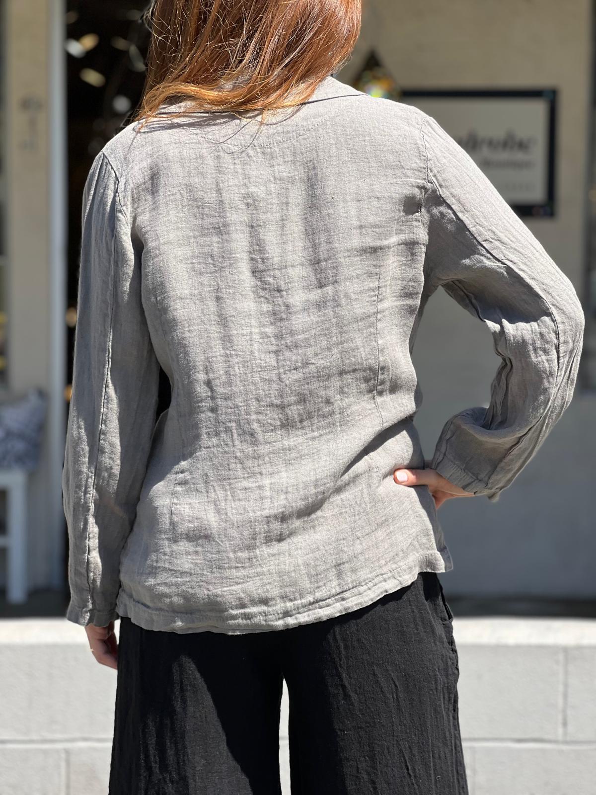 Gray Linen Jacket
