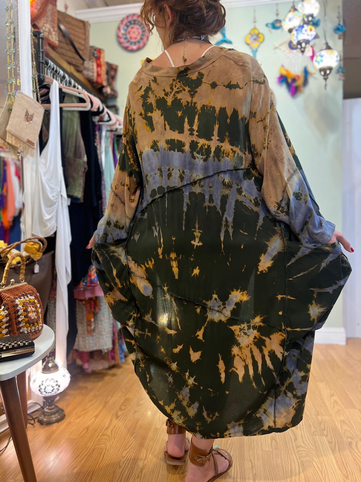 Bronze Batik Kaftan