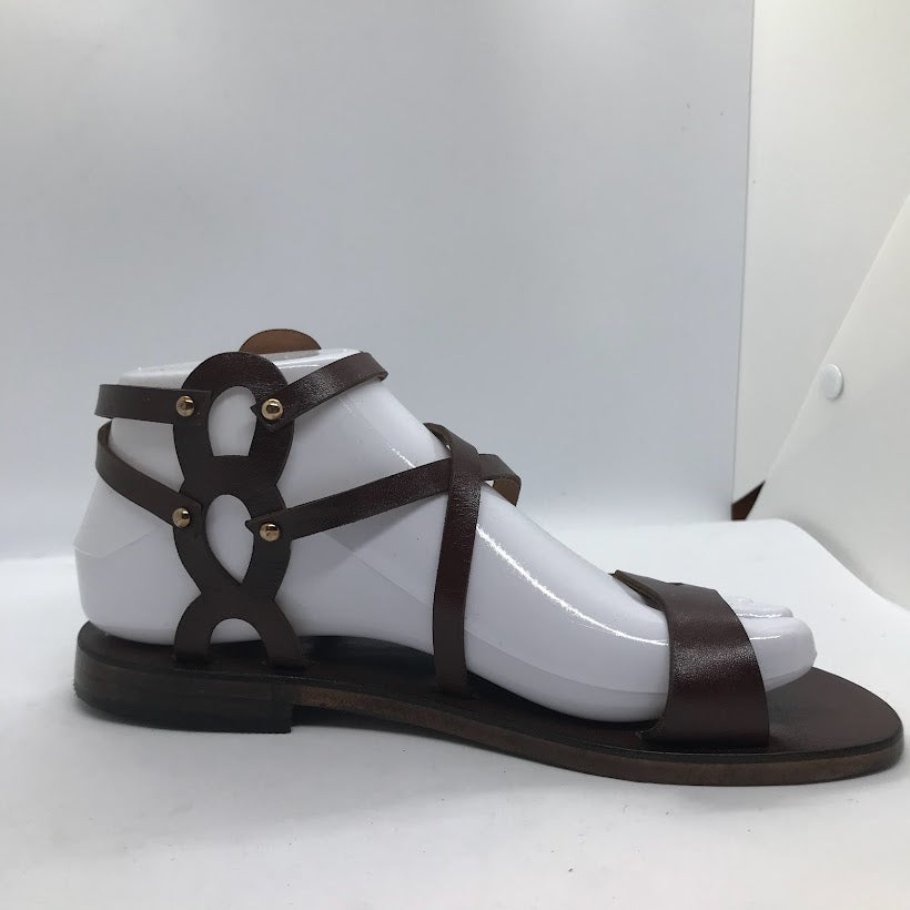 Double Buckle Strappy Sandals