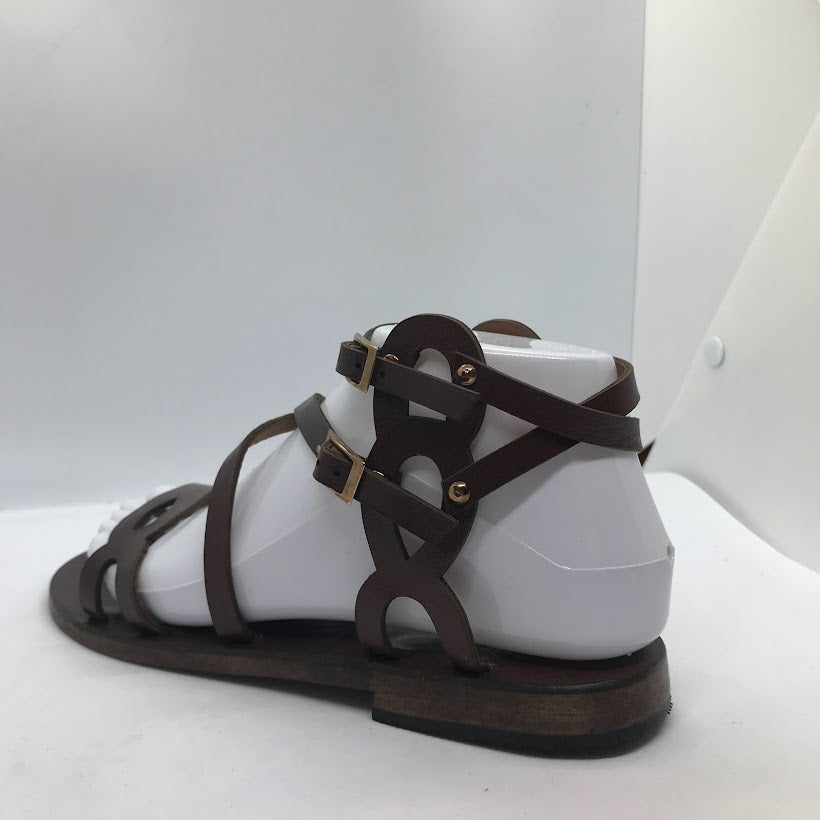 Double Buckle Strappy Sandals