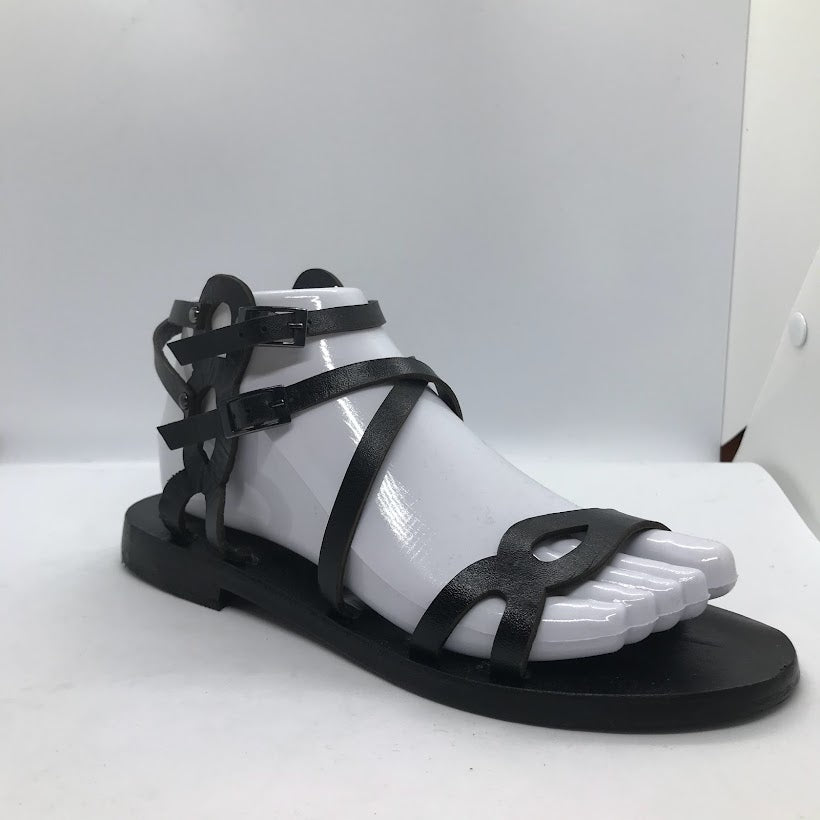 Double Buckle Strappy Sandals
