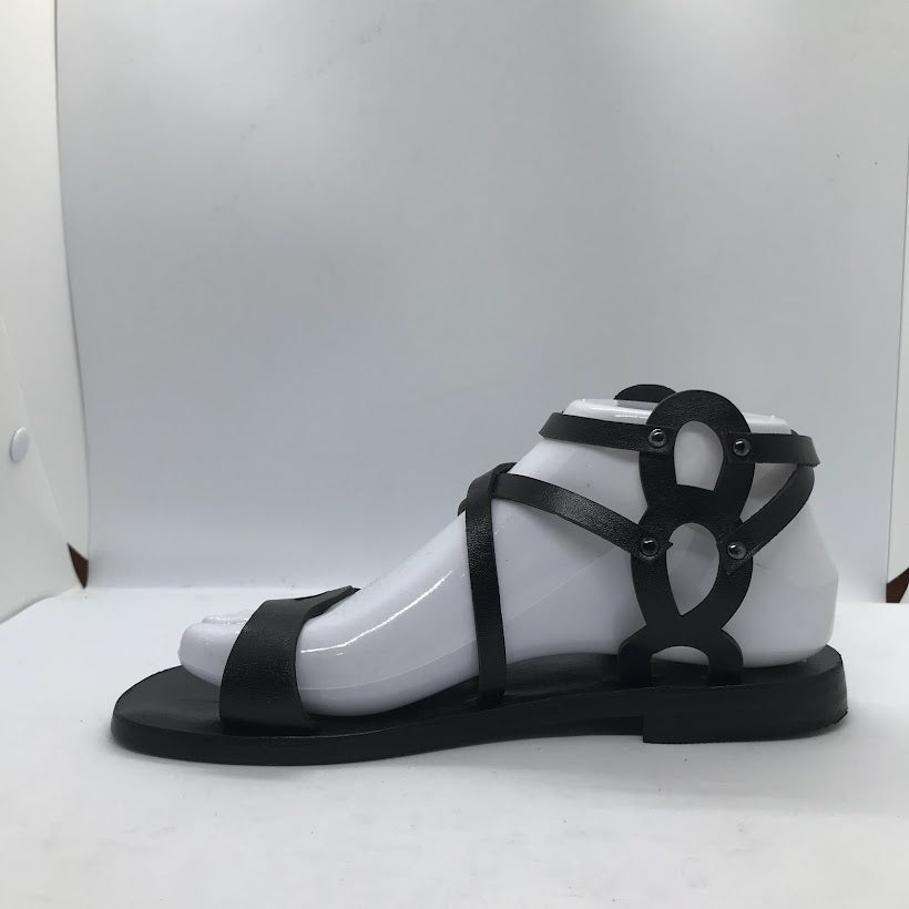 Double Buckle Strappy Sandals