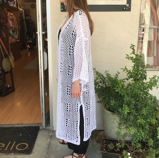 Long Open Front Knit Sweater