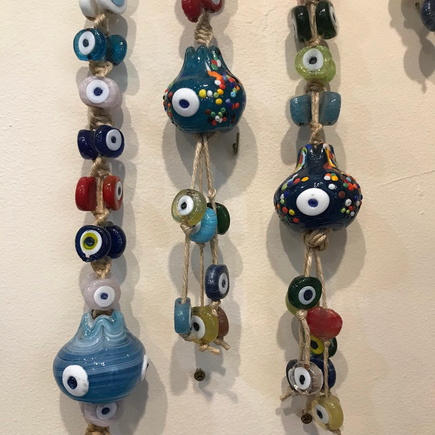 Glass Evil Eye Wall Hanging