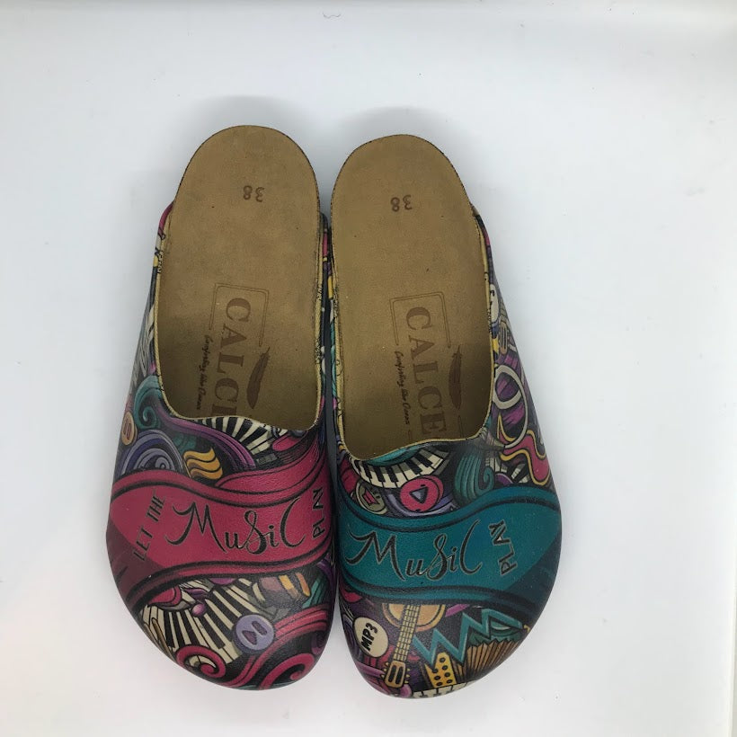 Music Slip On Clogs