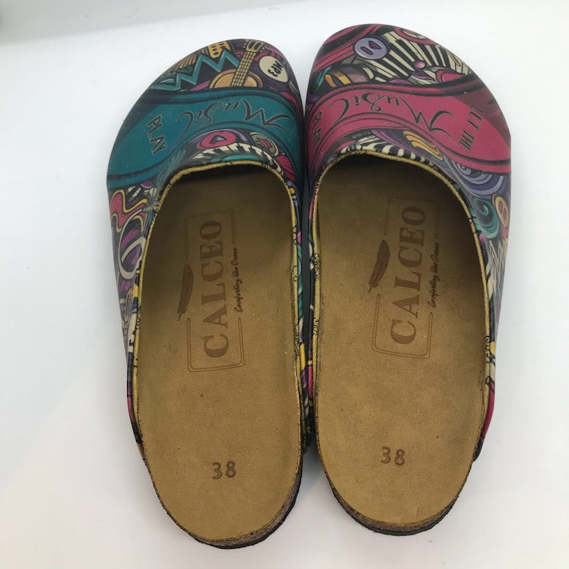 Music Slip On Clogs