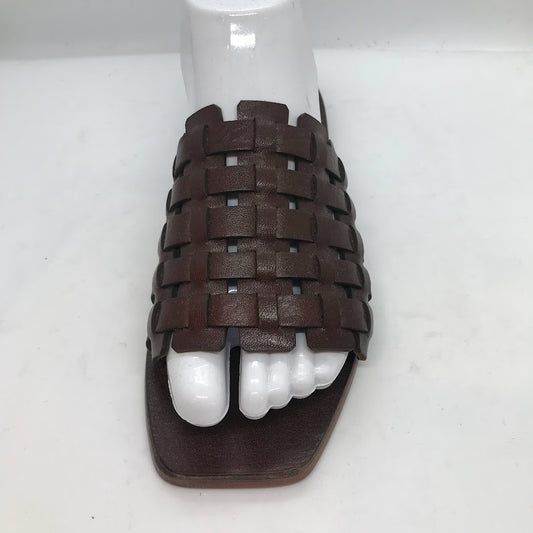 Lattice Backless Sandals