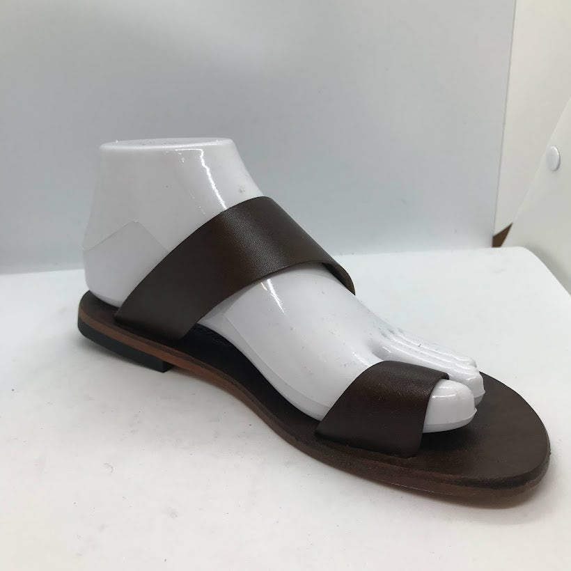 Asymmetrical Sandal with Toe Loop