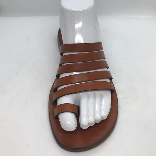 Backless Strappy Sandal with Toe Loop