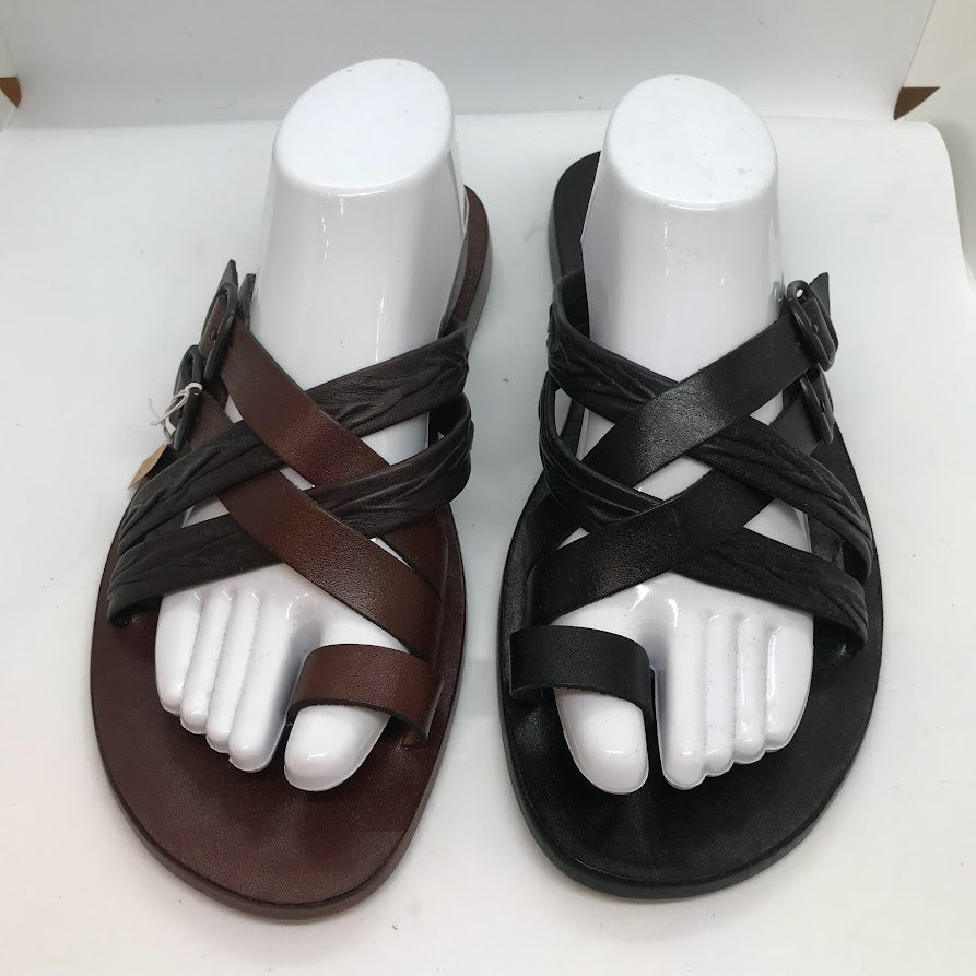 Men's Brown Strappy Sandals