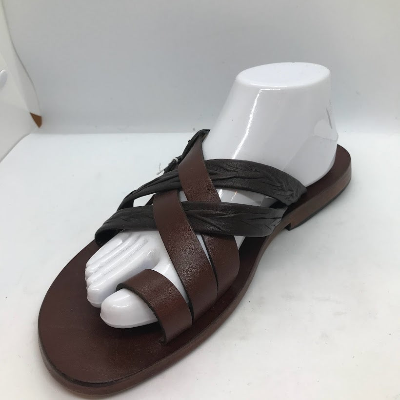 Men's Brown Strappy Sandals