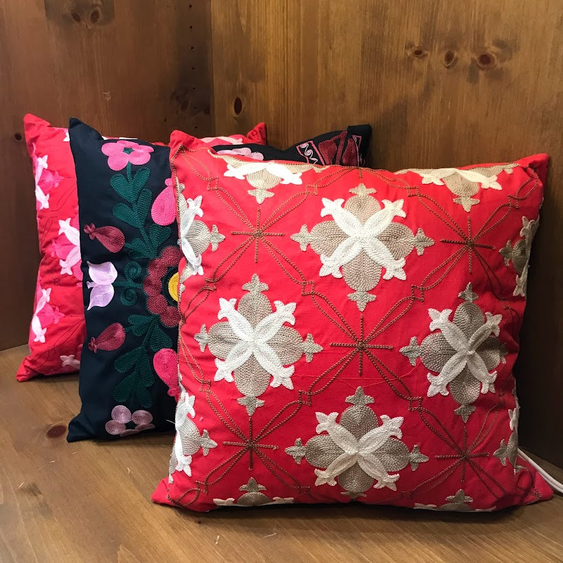 Embroidered Pillowcase with Zipper