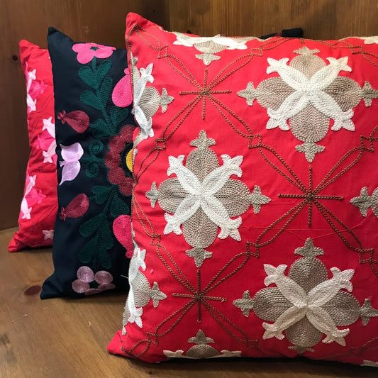 Embroidered Pillowcase with Zipper