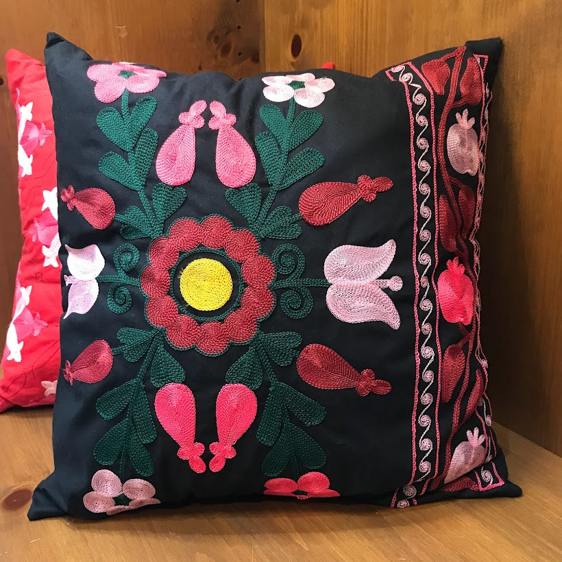 Embroidered Pillowcase with Zipper