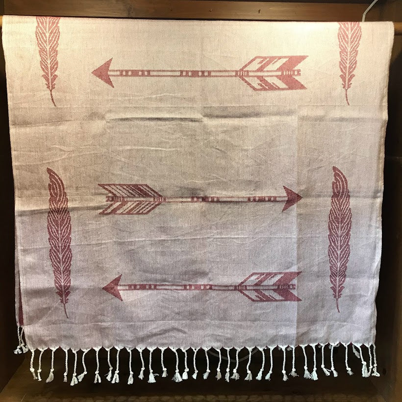 Feather and Arrow Turkish Towel