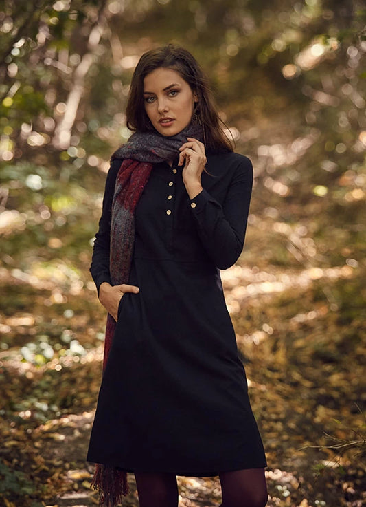 Tie Back Long Sleeve Dress