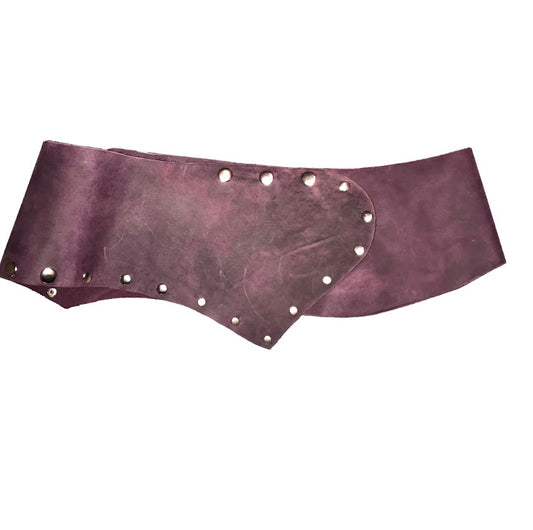 Purple Silver Buttoned Belt