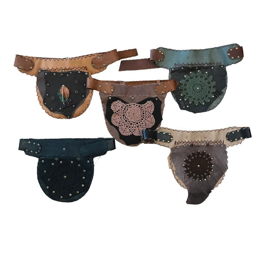Handmade Leather Belt-Bags