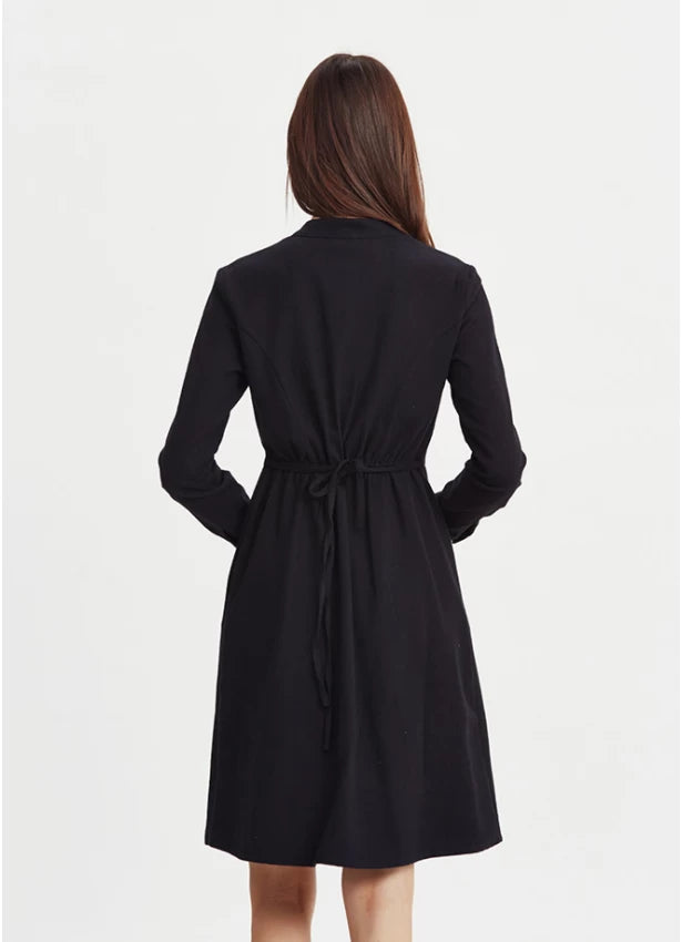 Tie Back Long Sleeve Dress