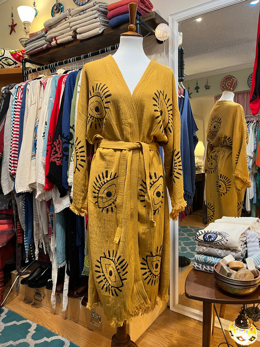 Yellow Evil Eye Robe