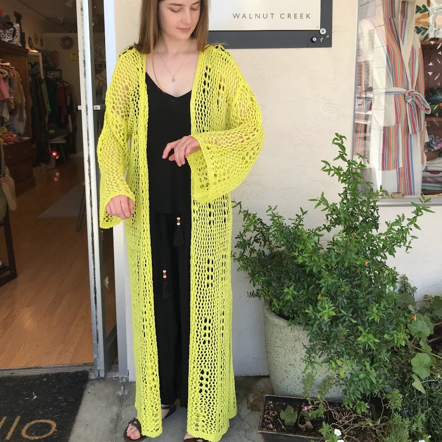 Long Open Front Knit Sweater