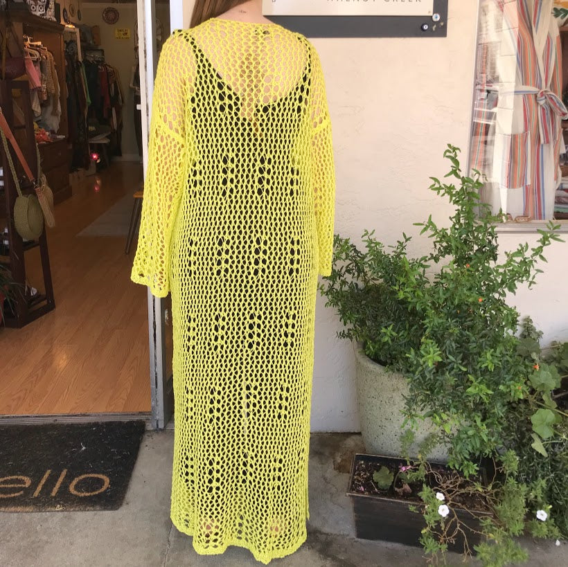 Long Open Front Knit Sweater