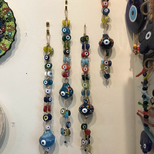 Glass Evil Eye Wall Hanging