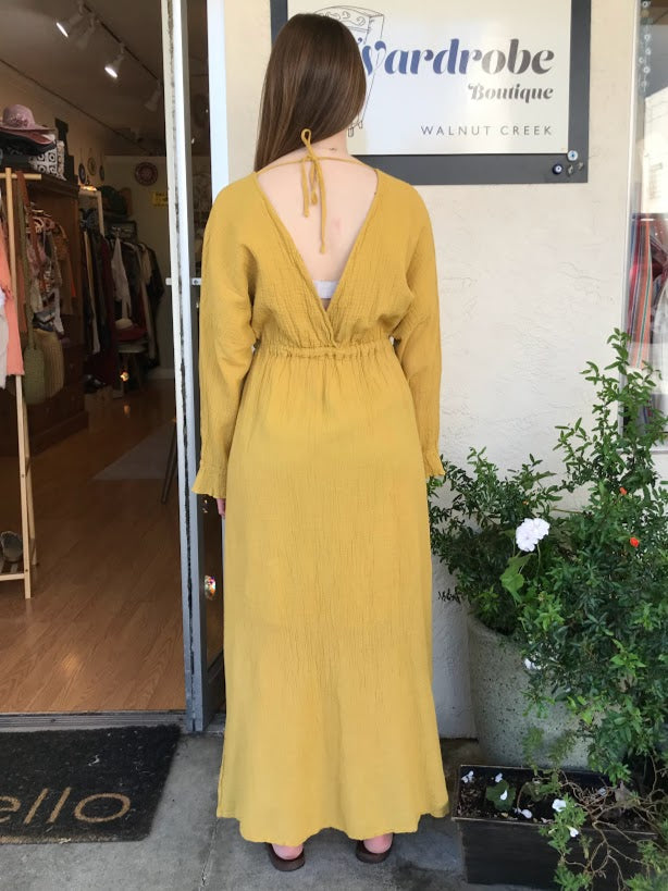 V-Neck Cotton Dress