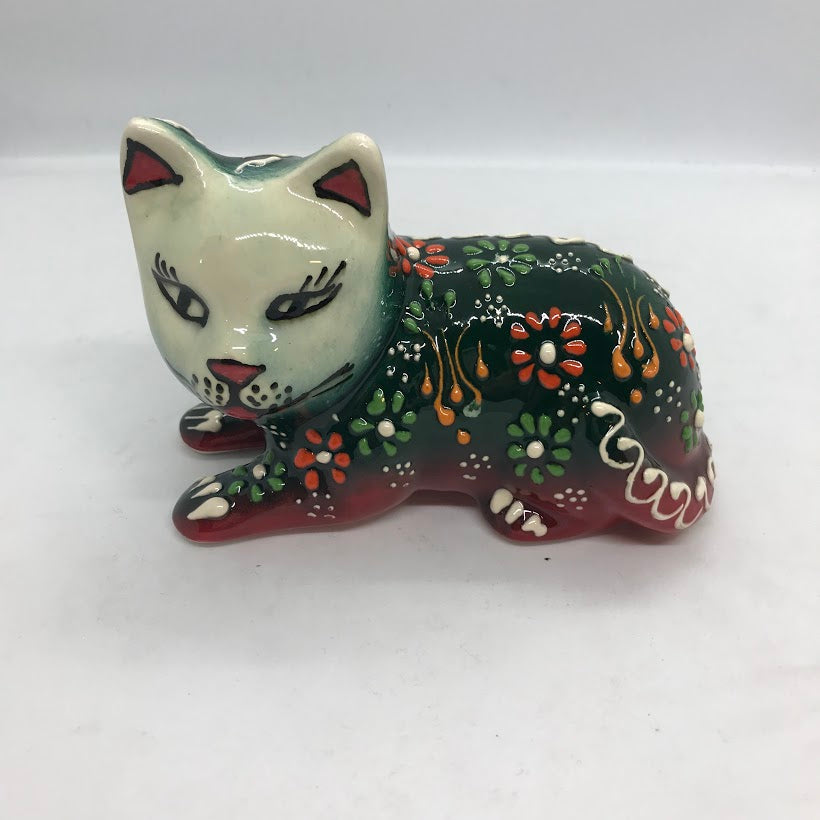 Laying Ceramic Cat