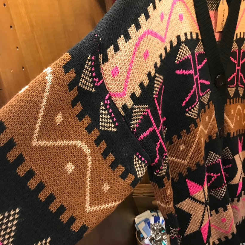 Brown Knitted Cardigan