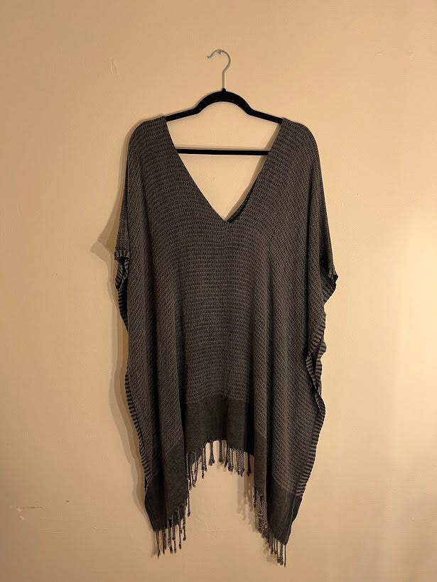 Bamboo cotton V-Neck Poncho
