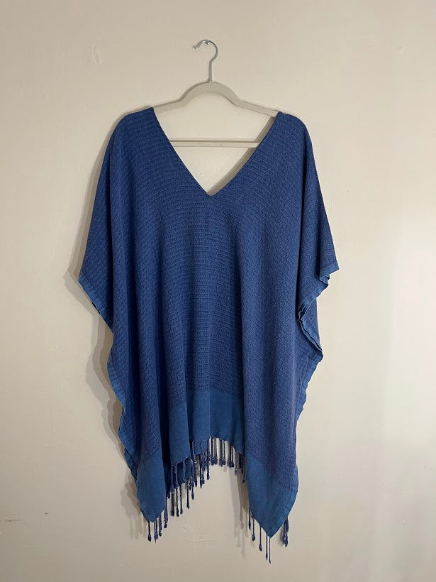 Bamboo cotton V-Neck Poncho