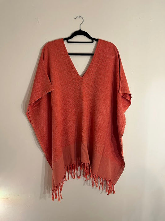 Bamboo cotton V-Neck Poncho