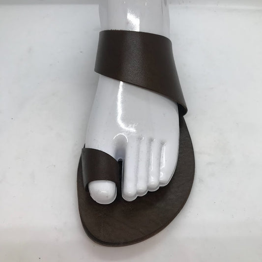 Asymmetrical Sandal with Toe Loop