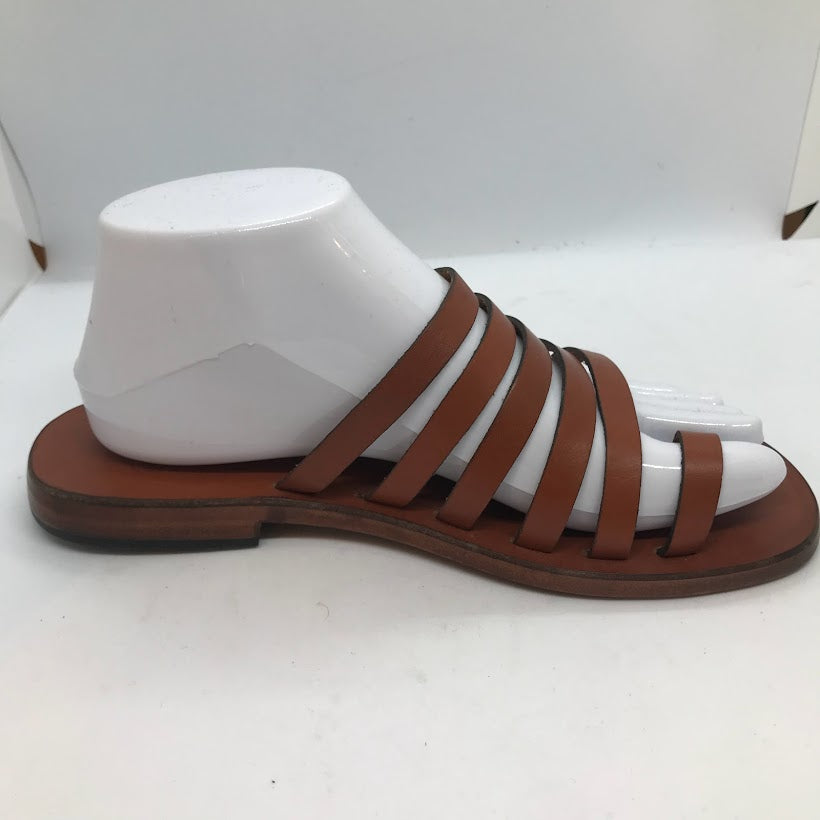 Backless Strappy Sandal with Toe Loop