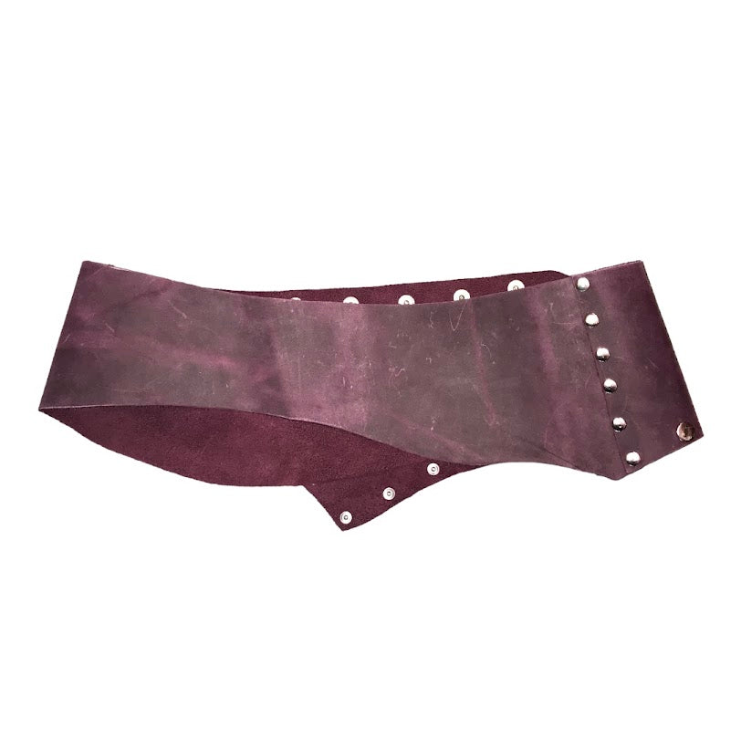 Purple Silver Buttoned Belt